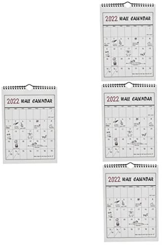 SEWACC 4stücke Handgezeichneter Wandkalender Mit Notizfeldern Home Office Zubehör Für Persönliche Erinnerungen Und Termine Langlebig Und Stilvoll Gestaltet Als Für Familie Und