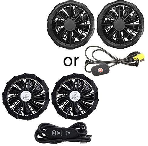 Ldabrye Ventilator für Herren, Outdoor, Mantel, USB, elektrischer Ventilator, Kühljacken, 5 V, Klimaanlage Ventilator mit USB-Kabel