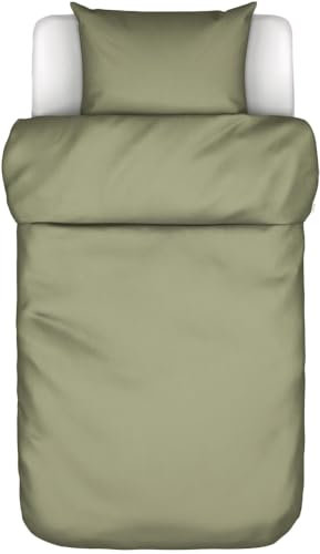 Marc O' Polo Baumwolltwill-Bettwäsche-Garnitur Tove Farbe Moss Green Größe 135x200+80x80