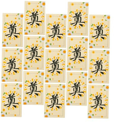 Beaupretty 135 Pz carta funebre libro degli ospiti funebri per il servizio funebre carte per bouquet di fiori carte bouquet floreali bomboniere funebri cinesi carte di morte funebre Yellow