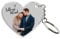 MyPrezzie Schlüsselanhänger Herz personalisiert in Farbe | 4,5 x 5 cm I Personalisierte Geschenke | Jahrestag Geschenk für Ihn & Sie | Partner Geschenke| Schlüsselanhänger mit Foto (Herz)