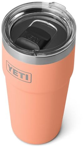 YETI Rambler Stapelbarer Becher mit magslider deckel, Lowcountry Peach, 20 oz (591 ml)