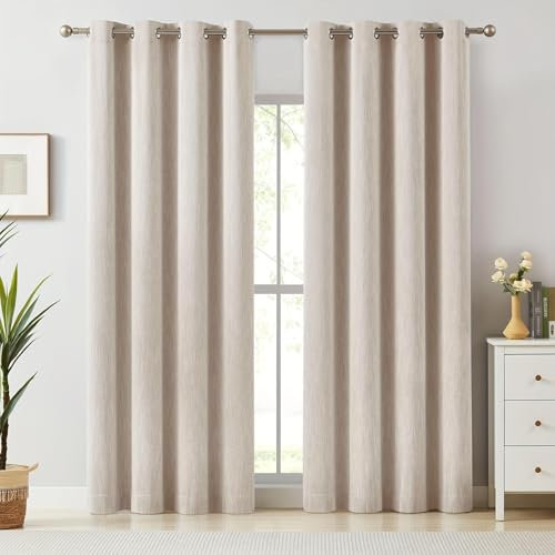 Tende oscuranti isolanti termiche per camera da letto e soggiorno, tende da doccia, 68 x 240 cm (larghezza x altezza), set da 2