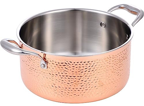 Masterpro by Carlo Cracco casseruola 24cm 5,2L in trilaminato acciaio, alluminio e rame