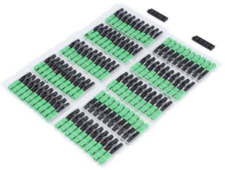 Fafeicy Fiber Cable Quick Connector SC UPC Square Head Preembedded ABS Optical Fiber Convertor Adapter for Security Monitoring Broadband Network