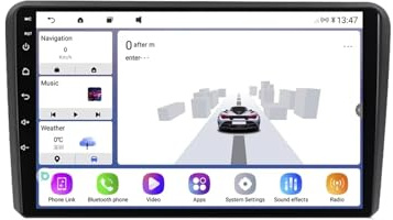 GPS Navi Navigationsgerät 2 Din für Audi A3 8P S3 RS3 Sportback 2003-2012 mit Bluetooth Fm Radio, Mirror Link, USB, Aux, WiFi Mirror Link Am Radio, 4 Kern 1G+16G