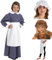 Charlie Crow Victorian/Edwardian White Mob Cap/Mop Hat Costume for kids. (includes hat only) 3-12 years.