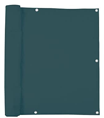 jarolift Revestimiento para Balcón Impermeable, Lona de Protección Solar y contra el Viento, 300 x 90 cm, (16 Ojales), Verde Oscuro