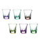 Set 6 Bicchieri Fusion Color Liquore 6 cl Crystal Glass