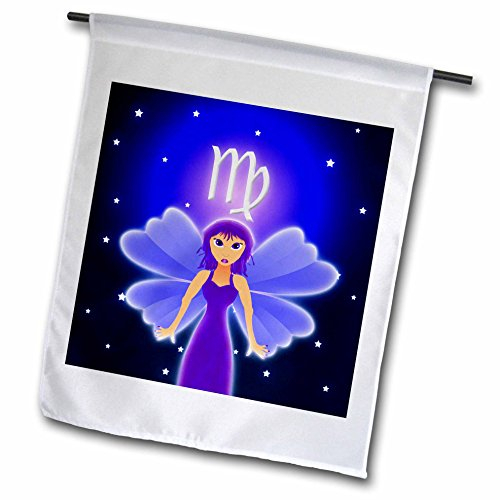 3dRose FL_28552_1 Süße Astrologie Jungfrau Sternzeichen Jungfrau Maiden Gartenflagge, 30,5 x 45,7 cm