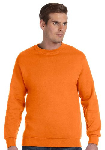 Gildan Heavy Blend Unisex Adult Crewneck Sweatshirt (S) (Safety Orange)