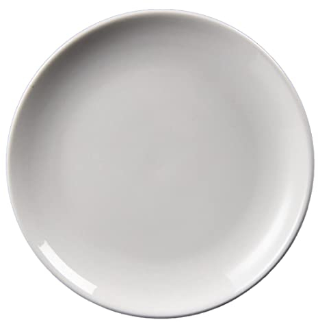 Olympia Whiteware - Juego de 12 platos de servicio (200 mm, porcelana), diseño de cupé