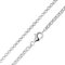 Materia Zwillings Ankerkette Silber 925 - Halskette Damen Herren 2,3mm Kette K31-50 cm