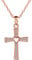 Yumilok Jewelry 925 Sterling Silver Cubic Zirconia Classic Infinity Symbol Cross Pendant Necklace for Women/Girls (C)