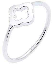 Elli Ring Damen Kleeblatt Glücksbringer Luck in 925 Sterling Silber
