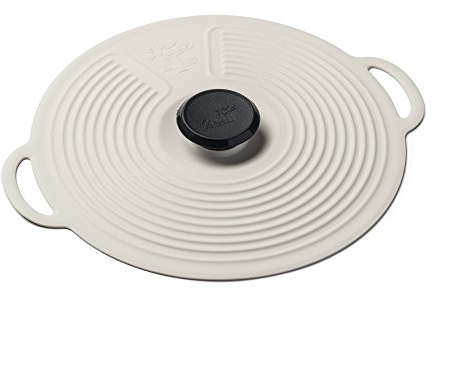Zeal Silicone Keep Fresh Storage Airtight Seal Lid Reusable Eco-Friendly Classic Design Cream (20cm, 8)