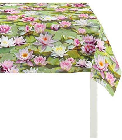 Apelt Tischdecke, Baumwolle, Grün, 100 x 250 x 0.5 cm