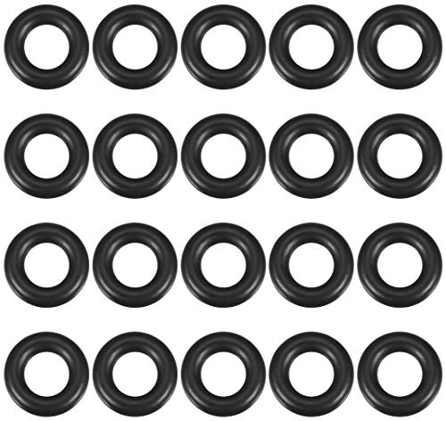 sourcing map Packung mit 20 Nitrilkgummi O-Ringe 17mm AD 10mm ID 3,5mm Breit Dichtung
