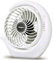 viniper Portable Rechargeable Fan, Small Desk Fan : 3 Speeds & about 8-24 Hours Longer Working, 180° Rotation, Portable Desktop Fan Small but Mighty(White, Light Black Blade)