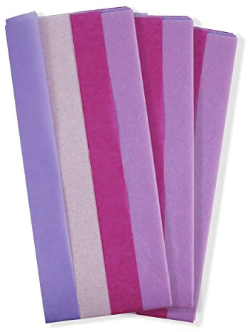 Clairefontaine ES 24303-FC Papel de Seda, Paquete de 6 Hojas Plegadas, Dimensiones 50 x 70 cm, Estampado Púrpura, Fucsia, Lila, Personalización de Regalos, Papel de Regalo, Pasatiempos Creativos