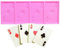 DUBENS 3D Silikon Form Poker Karten Design Fondant Kuchen Formen Seife Schokolade Mould Backformen Kuchen Dekoration Küche Backen Werkzeug