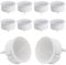 YanFeiYit 10x LED Spot Modul 230V 5 Watt Ø50mm Keramik Dimmbar für Einbaustrahler Einbauleuchten 22mm flach Ersatz für GU10 MR16 Leuchtmittel | Neutralweiß 4000K