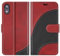 BoxTii Cover per iPhone XR, Custodia in PU Pelle Portafoglio per iPhone XR, Magnetica Cover a Libro con Slot per Schede, Rosso
