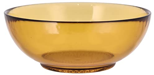 BITZ Kusintha Schale, Schüssel aus Glas, 20 cm, Amber