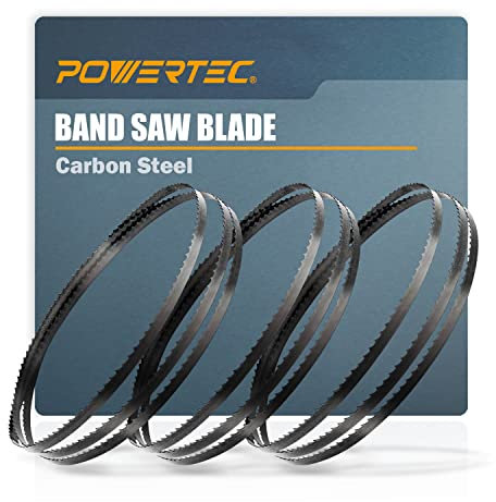 POWERTEC 62 Inch Bandsaw Blades Assoertment for Woodworking, Band Saw Blades for POWERTEC, Ryobi, WEN, Grizzly, Skil and Sears Craftsman 9 Band Saw, 3PK (13601)