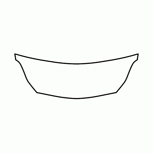 Clear Protection Film for Vauxhall Corsa 3-door - 2014 and newer (E) - Bonnet protection film - PPF