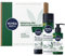NIVEA MEN Sensitive Pro Geschenkset, beruhigende Pflegeprodukte mit Hanfsamen-Öl und Vitamin E, Pflegeset mit Gesichts- & Bartbalsam, Rasierschaum und Feuchtigkeitscreme