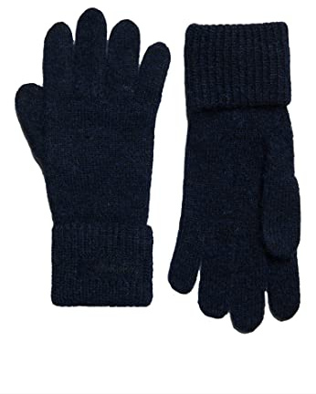 Superdry Damen Gerippte Essential Handschuhe Dunkel Marineblau 1SIZE