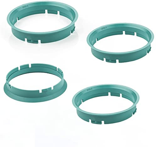 LST 4x Zentrier Ringe Türkis für Alufelgen Radnabe Ø 70,0 - Ø 66,6 mm