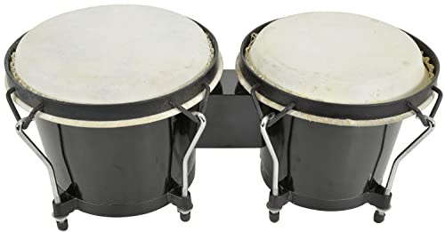 Chord Set of 2 bongos 6.5 and 7.5 Complete with Carry bag Black Finish