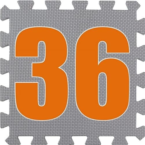 BodenMax® Puzzlematte 2,5 cm dick – Eva Bodenschutzmatte rutschfest – Fitness & Heimtraining – 6/18/36 Teile