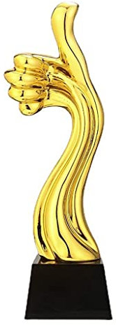 FOTOEV Thumbs UP Award Daumen-Trophäe Finger-Trophäe Hand-Trophäe Trophäen Gold-Auszeichnung