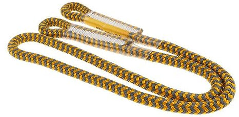 ICDKOYK Professional Grade 22KN 8mm Prusik Rope for Arborist Climbing Caving Ziplining, yellow, 100cm