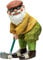 Garden Gnomes 4.7x2.4 Inch Playing Golf Funny Gnome Resin Funny Golf Gnome Statue Novelty Gnome Ornaments for Pation Yard Lawn Indoor Tabletop Home Decor, Garden Gift.