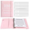 Jakiro 100 Geldumschläge Geld sparen Herausforderung Binder, A5 Geldsparbuch Umschlag challeng Binder to Save $5.050 (Pink)