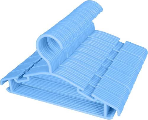 Kinder Kleiderbügel, Kunststoff langlebig Kleiderbügel Ideal für Closet Organisation, langlebig Kleiderbügel, 30cm kleine Blaue Kleiderbügel Kind Kleiderbügel (30cm)