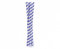 Lot de 10 pailles en papier rayées Violet 25 cm
