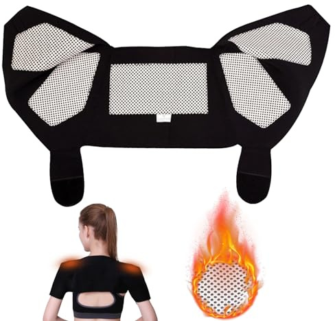 Tourmaline Soutien D'Épaule pour Femmes et Hommes,Support D'épaule Auto-Chauffant,Épaulière Chauffante,Bandage Soutien D'Épaule,Tourmaline Bandage D'épaule pour Épaule Gauche/Droite pour Tendinite,L