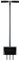 Handaerifizierer Rasenspecht (3x24mm Spoon, Stahl, pulverbeschichtet in Anthrazit, 95cm: für Personen ab 1,80m Körpergröße)
