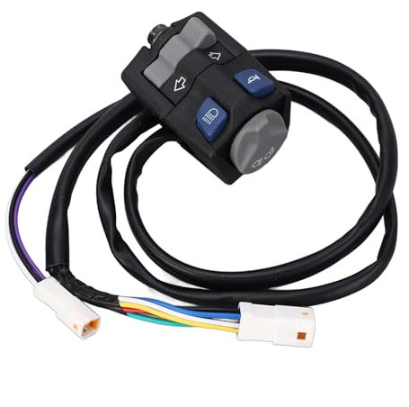 Motorrad-Blinkerschalter, Motorrad-Scheinwerferhupenschalter 7811-107-0000 Integrierter Lenkergriff-Steuerschalter Universal für 125 200 250 300 380 400 450 520 EXC XC-W (Stil