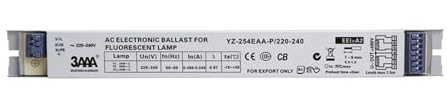 RTRCAGAKM Ballasts électroniques YZ-254EAA 220-240 V 2 x 54 W T5 adaptés à la Lampe Fluorescente à Tube T5 Ho, Lampe d'aquarium 58 W x 2 redresseur T8