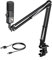 NearStream Gaming Mikrofon Kit, XLR/USB Podcast Mikrofon mit Desktop Mic Arm, für Gaming, Podcasting, Streaming, Aufnahme von Vocals,Kompatibel mit PS4/5,PC,Computer,Mac AM20X