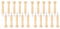 Flcivsh 20pcs Wooden Shaker Peg Wood Screw-on Shaker Pegs Unfinished Wood Shaker Racks for Hanging Clothes Hats Towel