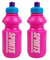 HOMESHOPA 2 Pack 350ml Pink Kids Plastic Sports Water Bottle, BPA-Free, Spill Proof - Leakproof Spout, Reusable Children's Toddler Sports Bottle for School, Outdoor & Travel