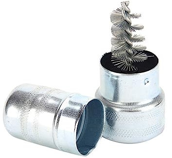 DRESSOOS 2 Set pulitore per batterie per auto spazzole per la pulizia dell'auto pulitore terminale della batteria kit Derusting batteria auto efficace Spazzola per batteria auto Silver