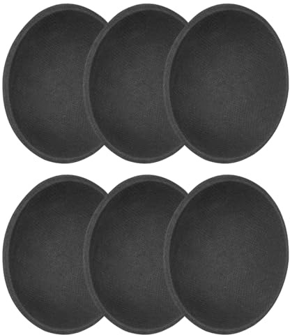 QUARKZMAN 6 Stück Lautsprecher Staubschutzkappen 72mm/2,8 Außendurchmesser | Dome Papierkappe, Subwoofer Spulenabdeckkappen, Für Lautsprecher Dekoration Zubehör Reparatur